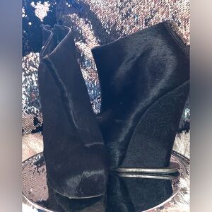 BCBGMAXAZRIA Pony Hair Mendel
Wedge Bootie